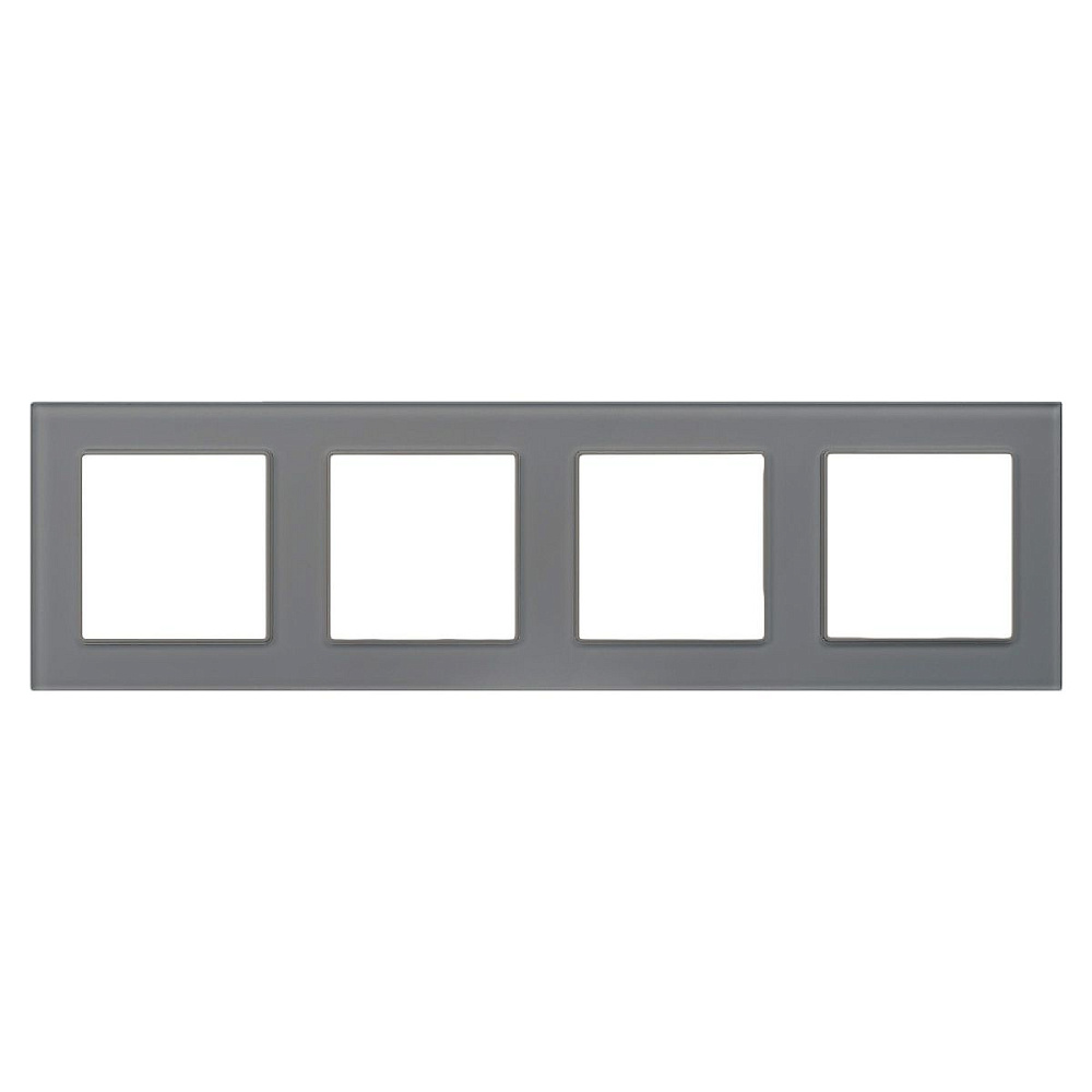 Рамка на 4 поста Arlight FRM-GLARE-GS-4-GR 043804